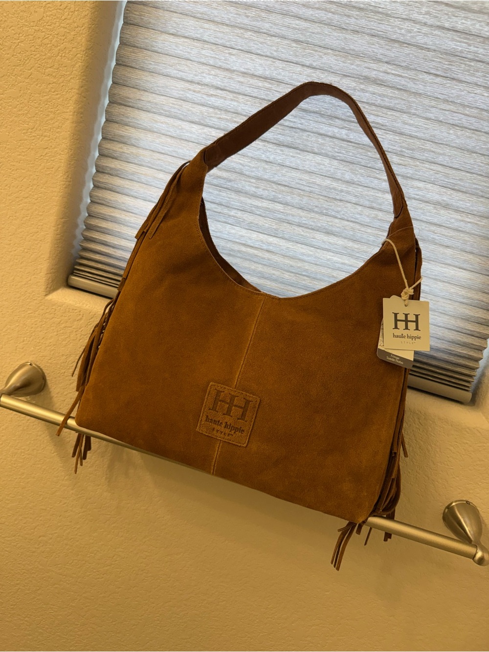 Haute Hippie COGNAC BROWN Suede Fringe Shoulder Bag  🤎NWT🤎 - Picture 14 of 14